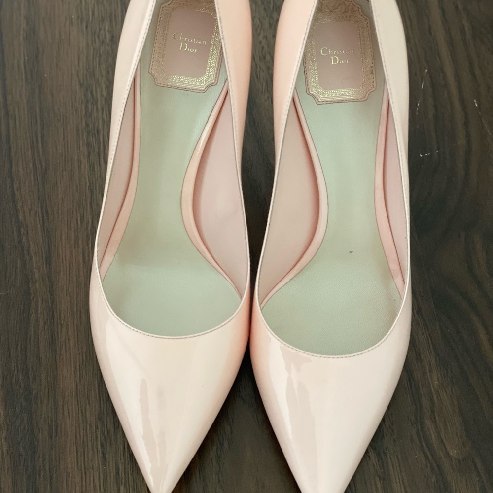 Pink blush Christian dior pumps, size 8